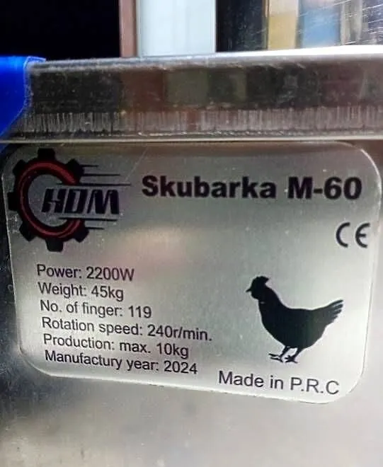 Skubarka M60 do pierza, Śląskie, Częstochowa