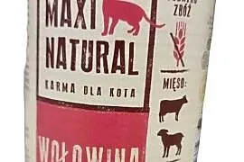 MAXI NATURAL Karma mokra dla kota bez zbóż Z WOŁOWINĄ 400g