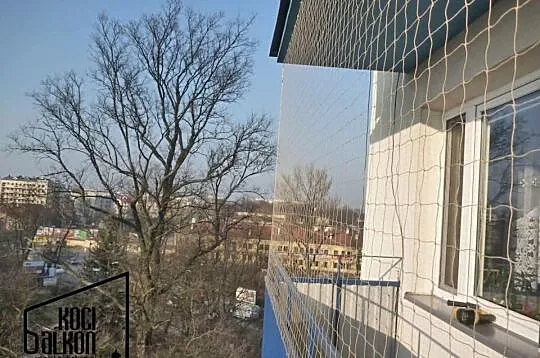 Montaż siatki na balkonie dla KOTA kocia siatka na