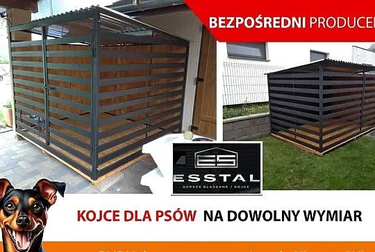 Kojec dla Psa , KOJCE dla Psów ,Dowolne Rozmiary , Zadaszenie - ESSTAL-