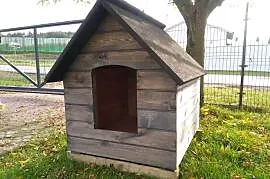 Ocieplana buda dla średniego psa, rozmiar L 75x90x95 cm