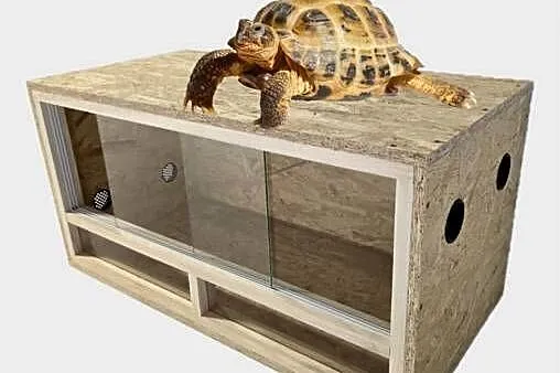 Terrarium z płyty osb 80x40x40 cm front drewniany, szkło 4 mm, Wielkopolskie, Pięczkowo