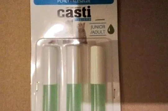 Preparat przeciw pchłom I kleszczom dla kociąt i kotów dorosłych*CASTI*.