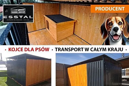 Kojec dla Psa , KOJCE dla Psów ,Dowolne Rozmiary , Dodatki - ESSTAL-
